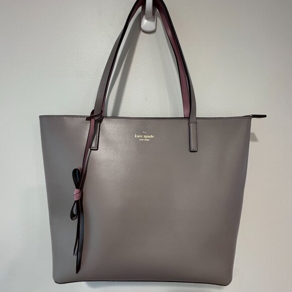 🌹 Kate Spade Lawton Way Rose Tote Bag | Smooth Leather | Great Condition - Picture 1 of 14